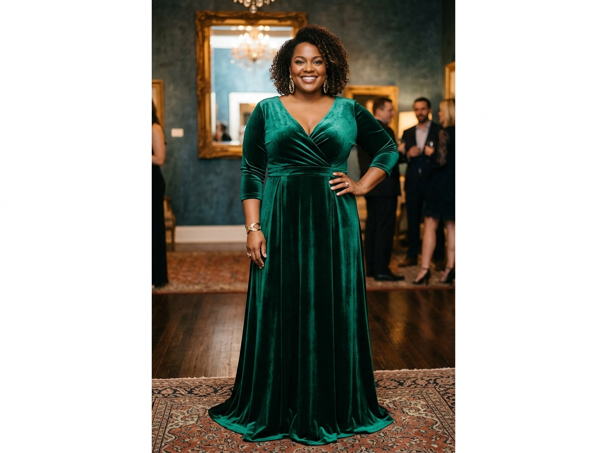 Page: Rubrique : Robes de soirée femme ronde. Context: Trouver une robe grande taille pas chère pour